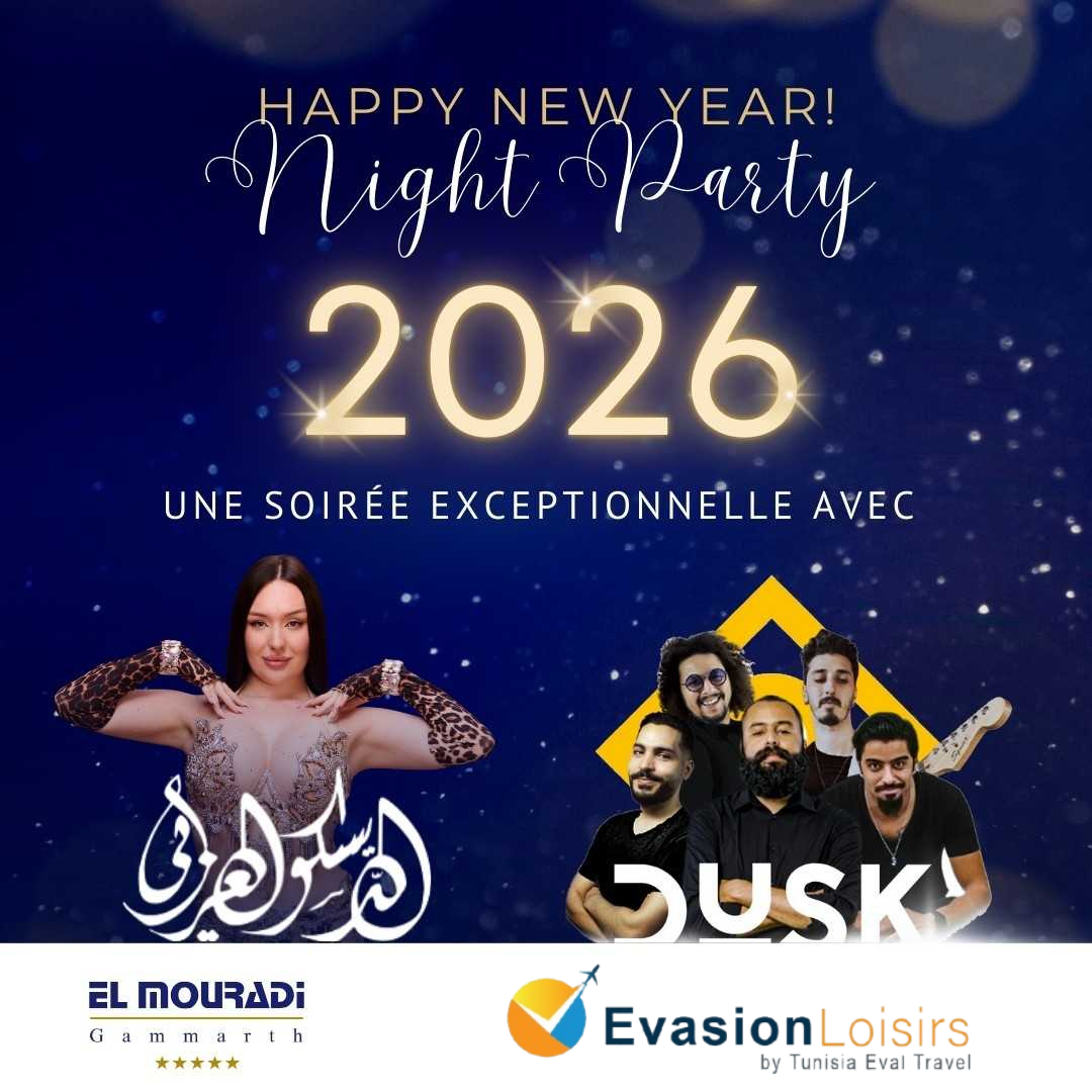 Réveillon 2026 + Diner Gala + Hébergement 